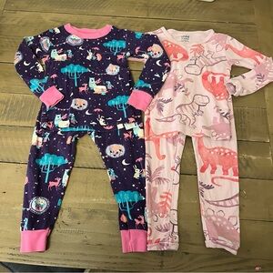 2T Hatley and Carters pajama sets